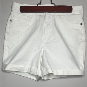George White Denim Shorts